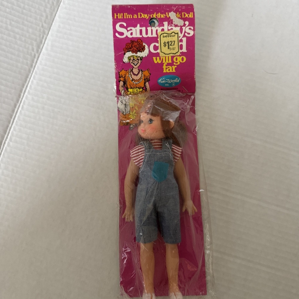 Day Of The Week Dolls Saturdays Child By Fun World NOS